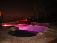 pool at night