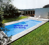 rectangular with decking surround